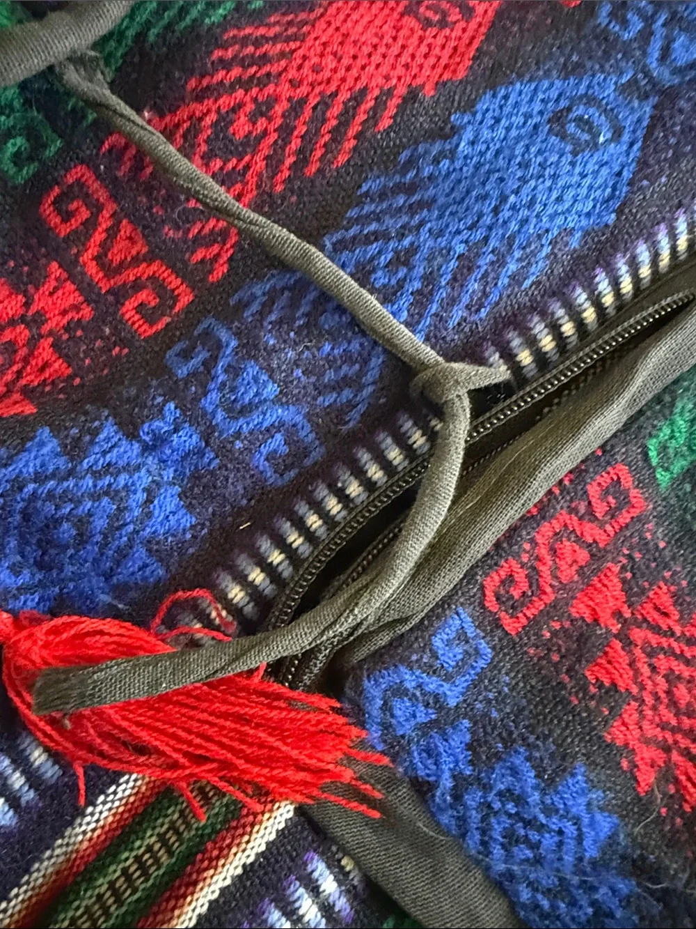 Bohemian Multicolor Woven Backpack